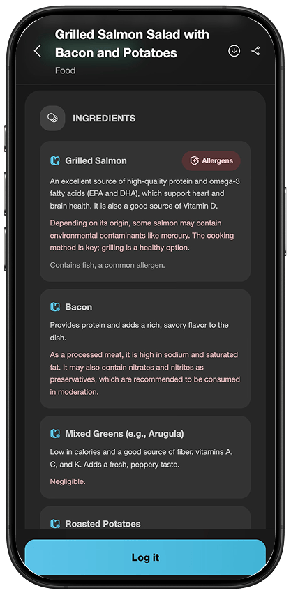 Eatibo additive and allergen alerts
